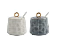 hOnYbmq Azucarero de cerámica, Sugar Bowl with Lid, Sugar Salt Pot Seasoning Canister,Sugar Container Spice Jar