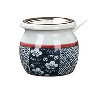 hOnYbmq Azucarero de cerámica, Sugar Storage Jar, Sugar Container Spice Jar, Sugar Salt Pot Seasoning Canister