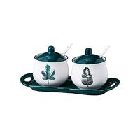 hOnYbmq Azucarero de cerámica, Sugar Storage Jar, Sugar Container Spice Jar, Sugar Salt Pot Seasoning Canister