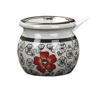 hOnYbmq Azucarero de cerámica, Sugar Storage Jar, Sugar Container Spice Jar, Sugar Salt Pot Seasoning Canister