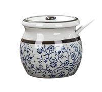 hOnYbmq Azucarero de cerámica, Sugar Storage Jar, Sugar Container Spice Jar, Sugar Salt Pot Seasoning Canister