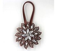 hOnYbmq Cortina de Cuerda, 2 Anillos magnéticos con Forma de Flor y Resorte de Alambre de Acero for Hebillas de Cortina magnéticas.