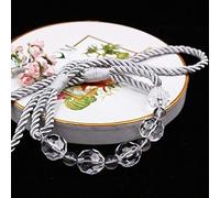 hOnYbmq Cortina de Cuerda, 2 Piezas de Cuentas de Cristal for decoración del hogar, Soportes for Cortinas, Hebillas y Cuerdas.