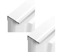 hOnYbmq Tiradores ocultos para cajones， Finger Edge Pull DrawerHandles Furniture Gate Knobs Porcelain White 2 Pieces(Overall length 800mm)