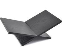 Honygebia Atril para Libros Madera Maciza - Soporte Libros de Roble Negro con Marco Cruzado, Atril Libros Abiertos para Exhibición y Lectura, Adecuado para Arte, Biblia, Cocina, Revista, Receta