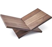 Honygebia Soportes para libros de madera maciza, soporte para libros de madera de nogal, soporte abierto para exhibición y lectura, adecuado para arte, Biblia, libro de cocina, caballete, revistas,