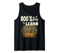 HOO ESTÁ LISTO PARA APRENDER maestro Búho enseñando animales niños Camiseta sin Mangas