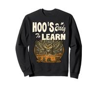 HOO ESTÁ LISTO PARA APRENDER maestro Búho enseñando animales niños Sudadera