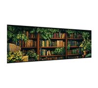 Hoobee Gran Tamaño Diamond Painting Estantería, Diamond Painting Adultos Grande Libro, Diamante Completo Bordado Taladro Completo Cristal Diamante Decoración De La Pared Del Hogar 30x80cm