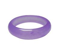 HOOBN Joyería de Mujer Pulsera de Jade Violeta Natural, Accesorios de joyería con dijes de Moda tallados a Mano(Size 56-58mm)