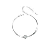 HOOBN Joyería de Mujer Pulsera de moissanita, dijes de Cadena a la Moda for Mujer, joyería clásica 2025, Regalo de cumpleaños