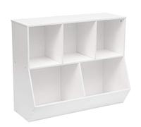 HOOBRO Librería Infantil, Estantería de Jugetes, Organizador de Niños, Armario de 90 cm de Largo, para Habitación, Sala de Juegos, Pasillo, Guardería, Blanco EWT32CW01