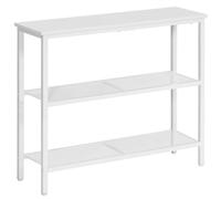 HOOBRO Mesa de Entrada Estrecha, Consola de Entrada, Mesa de Sofá, Mesa Auxiliar, Pasillo, Entrada, Salón, Blanco EWW73XG01