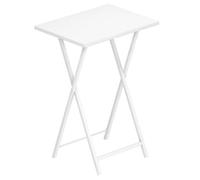 HOOBRO Mesa Plegable, Mesa Auxiliar Estilo Industrial para Comer en el Sofá, Mesa de Aperitivos para Espacios Pequeños, Fácil Almacenamiento Estructura Estable, EWW15BZ01