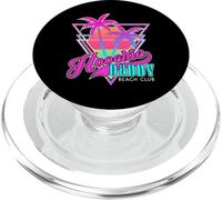 Hoochie Daddy Beach Club Retro Verano Tropical Gimnasio & Fitness PopSockets PopGrip para MagSafe