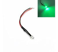 HOOCI 10 diodos emisores ultra brillantes de 5 mm con parte superior plana precableada de gran angular 3 V 5 V 6 V 9 V 12 V 24 V 36 V 48 V 110 V 220 V (color: verde, tamaño: 36 V)