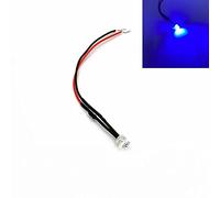 HOOCI 10 piezas de bombillas de diodo de ángulo amplio ultra brillantes con cableado previo, bombillas de luz de montaje plano de 5 mm, 3 V, 5 V, 6 V, 9 V, 12 V, 24 V, 36 V, 48 V, 110 V, 220 V (Color