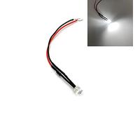 HOOCI 10 unidades diodos emisores de luz LED de 5mm precableados de parte superior plana de ángulo amplio ultra brillantes 3V 5V 6V 9V 12V 24V 36V 48V 110V 220V (Color: Blanco, Tamaño: 220V)