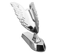 Hood Ornament Wings, 3D Metal Angel Emblem Sticker, 3.94x2.09x2.36 Inches Sturdy Glossy Finish, Decorative Car Logo Accessory for Trucks, Sedans, Minivans, Vehicles, Exterior Styling Use