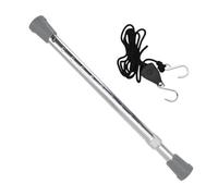 Hood Support Rod, Hood Prop Rod, Hood Prop for Repairs, Adjustable Aluminum Alloy Engine Cover Prop Tool with 66.92 Inch Rope, Extends 15.94-25 Inches for Mechanics and Professional Auto Maintenance