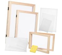 HOODANCOS 1 Juego De Marcos De Madera Malla De Papel Absorbente Material para Hacer Papel Moldes Pantallas Marcos Suministros para Hacer Papel Kit De Marcos para Hacer Papel