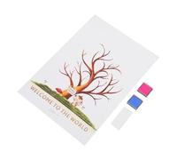HOODANCOS 1 Juego Juegos De Revelacion De Genero Revelar Decoraciones De Revelación De Género Ducha Árbol Azul Chico Fiesta Conformado Revelador Decoración Vaya Papel Cuché