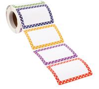 HOODANCOS 1 Rollo de Etiquetas Autoadhesivas de Papel, Pegatinas para Poner Nombre, Diseño Auto Adhesivo y Escritura Fácil para Clasificar Especias y Tienda