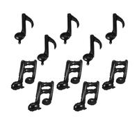 HOODANCOS 10 Globos de Notas Musicales Negros de Aluminio Fáciles de Inflar para Adornos Llamativos en Conciertos y Eventos Temáticos Sonoros
