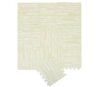 HOODANCOS 10 Piezas de Baldosas de Espuma EVA Imitación Madera 30X30X1 CM Tapete de Rompecabezas para Bebés Alfombra de Juego Segura y Acolchada para Sala y Dormitorio Infantil