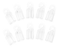 HOODANCOS 10 Piezas de Gancho de Varilla Ciega Reutilizable de Pom para Cortinas y Estores, Accesorio Fácil de Usar Adecuado para Ventanas y Cortinas
