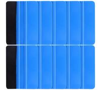 HOODANCOS 10 Piezas Herramienta Plástico para Aplicar Adhesiva Ventanas para Película Espátula de con Fieltro y Alisador Resistente y Práctico Vinilo Coche