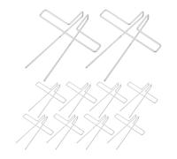 HOODANCOS 10 Piezas Soporte de Libros de Escritorio de Metal Plateado Multifuncional Clip de 88mm para Lectura y Anotaciones Fáciles en Aulas y Estudio