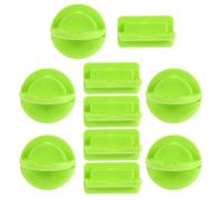 HOODANCOS 10 Tapas de Enchufes para Tomas de Corriente Eléctricas en Color Verde Claro, Protectores de Seguridad para Bebés Fabricados en Abs y Plástico, Ideales Hogar
