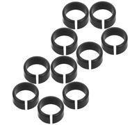 HOODANCOS 10 Unidades Revestimiento de Plástico Negro para Soporte de Instrumento y Trípode Estructura Dividida y Diseño Abierto, Función Antivibración y Fácil Reemplazo