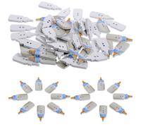 HOODANCOS 100 Botones de Madera Multifunción para Coser Forma de Biberón Bordes Lisos y Redondeados, Ideales para Manualidades y Regalos Hechos a Mano