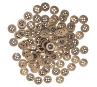 HOODANCOS 100 piezas Botones de Cuatro Ojales Dorados Vintage para Manualidades Botones de Plástico para Ropa y Bricolaje Kit Multifunción para Costura y Decoración