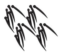 HOODANCOS 100 Piezas de Punta de Ave de Plástico Negro Inserciones Realistas para Manualidades Accesorios para Muñecas Piezas Artesanales de Punta Artificial para Bricolaje y Decoración