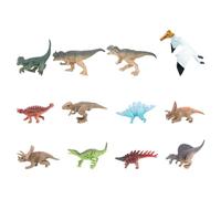 HOODANCOS 12 Figuras de Dinosaurios Realistas de Simulación, Juego Educativo Infantil, Mini Modelos de Dinosaurio de Plástico Duradero, Set de Juguetes Prehistóricos para Obsequio