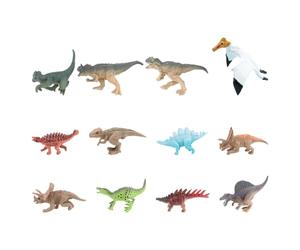 HOODANCOS 12 Figuras de Dinosaurios Realistas de Simulación, Juego Educativo Infantil, Mini Modelos de Dinosaurio de Plástico Duradero, Set de Juguetes Prehistóricos para Obsequio