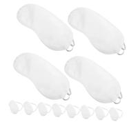 HOODANCOS 12 piezas Antifaz para Dormir Descartable Ligero de Poliéster Seda Sintética Cubierta Ojos para Viajes y Oficina Máscara Bloqueadora de Luz Práctico