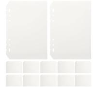 HOODANCOS 12 piezas Divisores Archivador de Anillas Separadores de PP Translúcido Mate Pestañas Desmontables para Organización de Cuadernos y Diarios