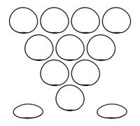 HOODANCOS 12 Piezas Mic Rubber Holder Elastic Bands Shock-absorbing Replacement Rings For Condenser And Boom Microphones Vibration Isolation For Recording