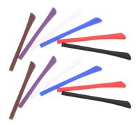 HOODANCOS 12pares Fundas Silicona Antideslizantes para Patillas Gafas Cubiertas Suaves Resistentes Accesorios para Gafas Deportivas y Uso Diario Protección Cómoda y Duradera