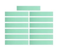 HOODANCOS 13 Piezas Cinta Adhesiva Doble Cara para Agarre de Palos de Golf, 13 Unidades de 25 X 5,4 CM, Color Verde Claro, Resistente Intemperie, para Instalación Rápida de Empuñaduras y