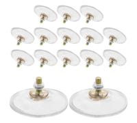 HOODANCOS 15 Piezas Ventosas Transparentes Grandes con Tornillos Ganchos Adhesivos de Silicona Gruesa para Soporte de Vidrio Resistentes y Duraderas para Montaje Decorativo Hogar y Oficina