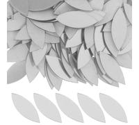 HOODANCOS 150 piezas Azulejos Espejo Adhesivo Forma Pétalo Mini para Manualidades Decoración DIY Proyectos Creativos