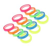 HOODANCOS 15rollos Cinta Resaltadora Transparente Adhesiva Marcadores Portátiles y Convenientes para Páginas Tiras de Lectura Colores Surtidos Cinta de Notas para Vuelta al Cole