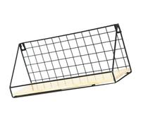 HOODANCOS 1pieza Estantería de Pared de Hierro para Baño Cocina Dormitorio Soporte Organizador Decorativo Montaje sin Taladrar Negro Grande