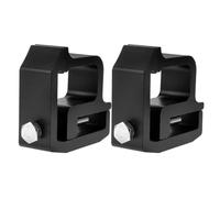 HOODANCOS 2 Abrazaderas Negras para Montaje de Tapa de Camión Abrazaderas de Aluminio para Cubierta de Caja de Camioneta Fijación Resistente para Caravana y Portaequipajes 2 Piezas