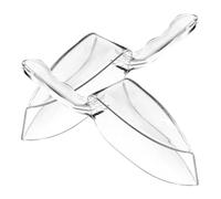 HOODANCOS 2 Palas Transparentes de Acrílico Grueso para Harina y Hielo, Multiusos Superficie Lisa, Ideales para Cocina y Repostería, Pack de 2 Unidades